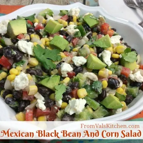 Mexican Black Bean And Corn Salad Recipe From Val's Kitchen