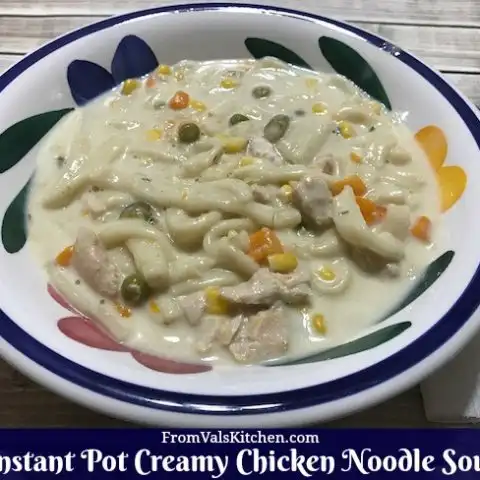 Instant Pot Creamy Chicken Noodle Soup Recipe From Val's Kitchen