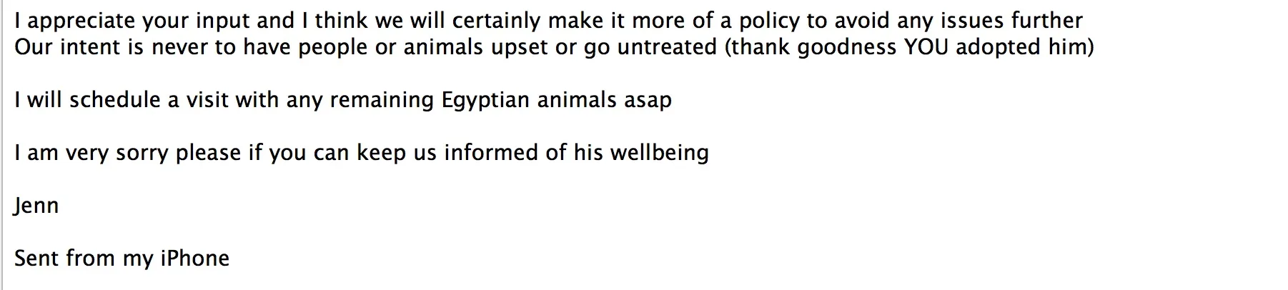 Willy email with rescue