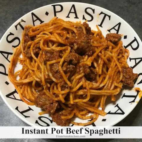 Instant Pot Beef Spaghetti Recipe From Val's Kitchen