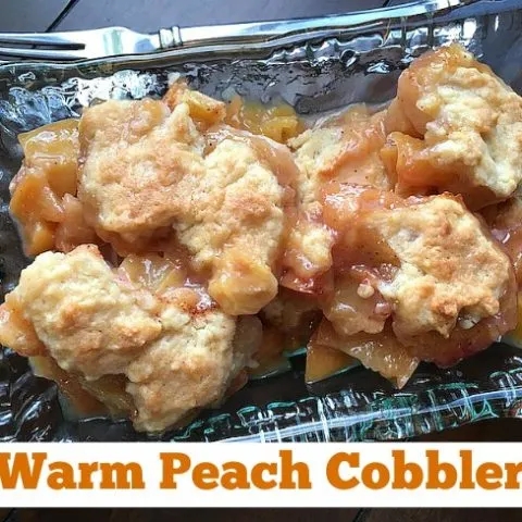 Warm Peach Cobbler Recipe
