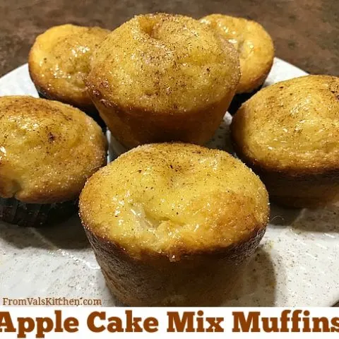 Apple Cake Mix Muffins Recipe From Val's Kitchen