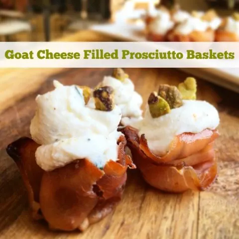 Goat Cheese Filled Prosciutto Baskets Recipe