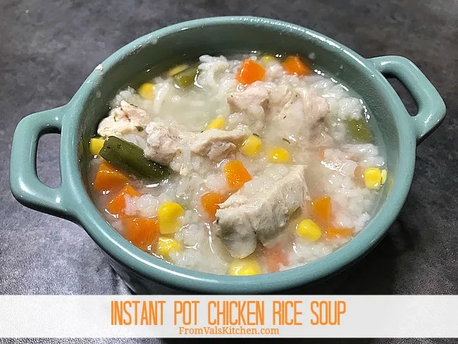 Instant Pot Chicken Rice Soup Recipe From Val's Kitchen