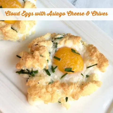 Cloud Eggs with Asiago Cheese & Chives Recipe