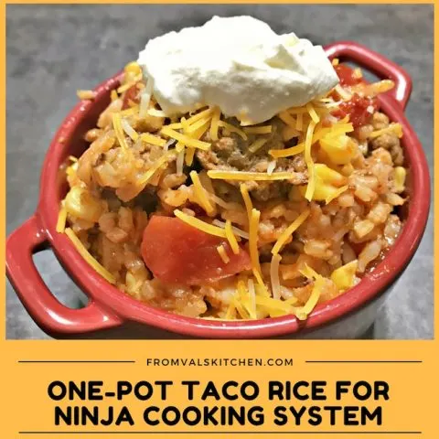 One-Pot Taco Rice Ninja Cooking System Recipe From Val's Kitchen