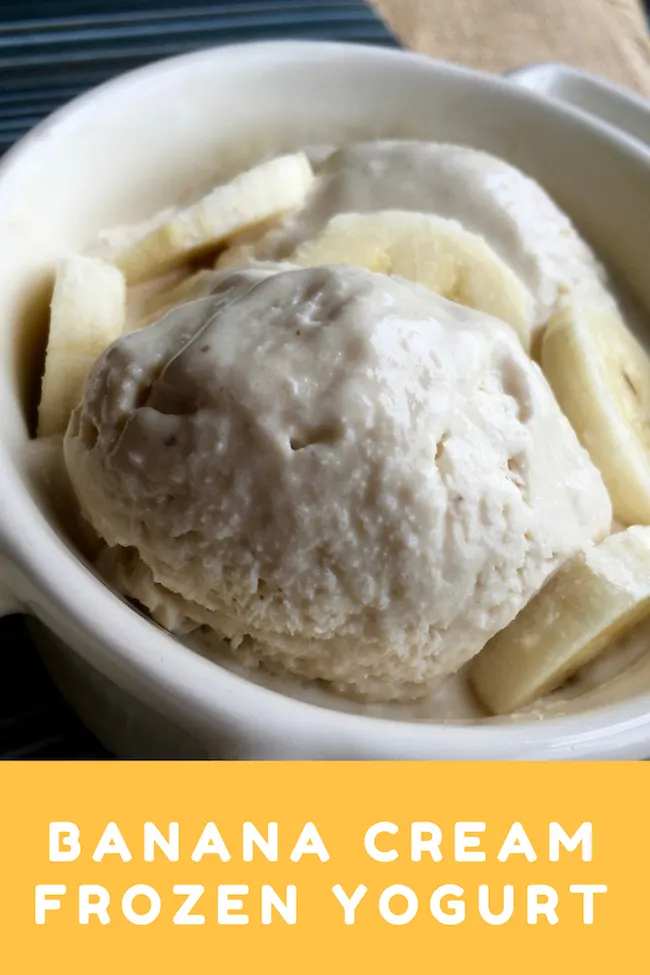 Banana Cream Frozen Yogurt Recipe