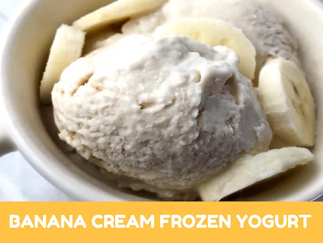 Banana Cream Frozen Yogurt Recipe