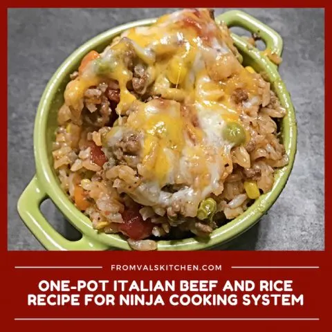 Gluten-free One-Pot Italian Beef And Rice Recipe For Ninja Cooking System From Val's Kitchen