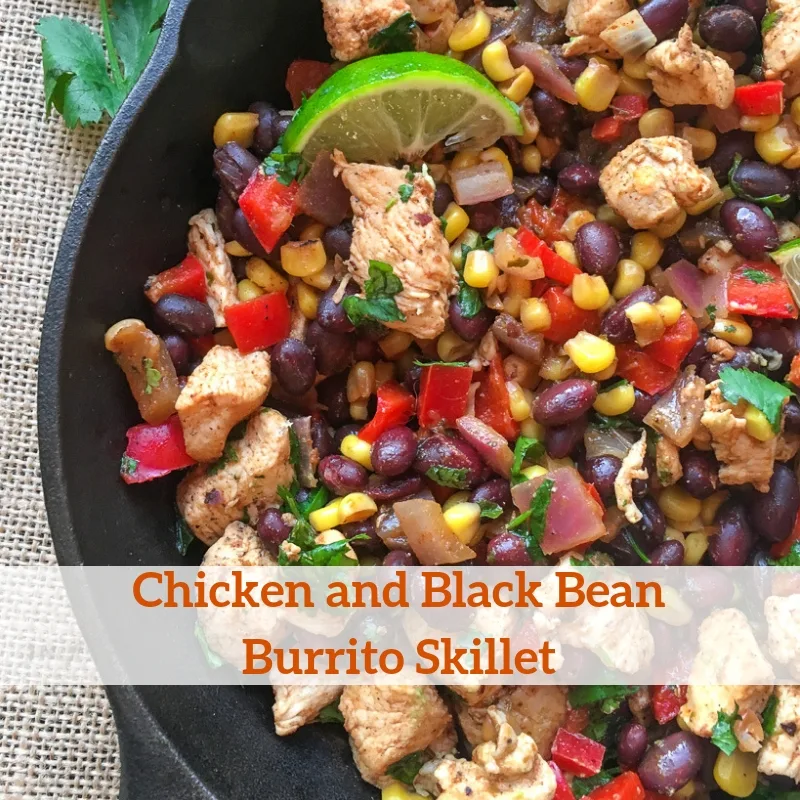 Chicken and Black Bean Burrito Skillet Recipe