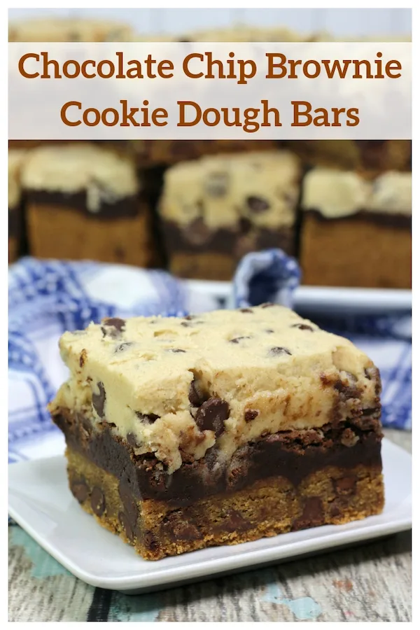 Chocolate Chip Brownie Cookie Dough Bars (Brookie Dough Bars)