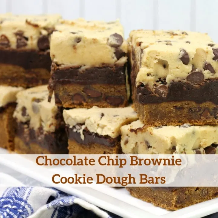 Chocolate Chip Brownie Cookie Dough Bars (Brookie Dough Bars)
