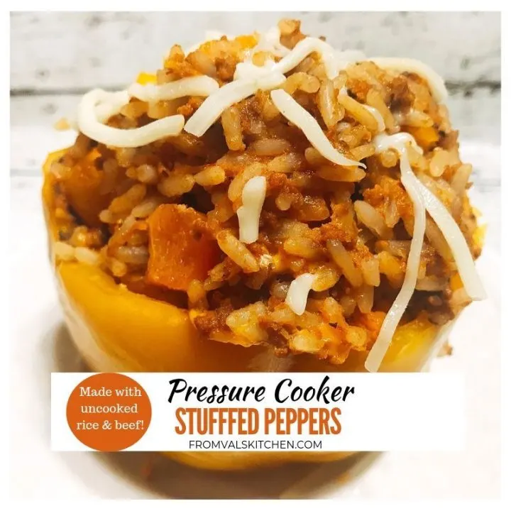 Pressure Cooker Stuffed Peppers Recipe From Val's Kitchen