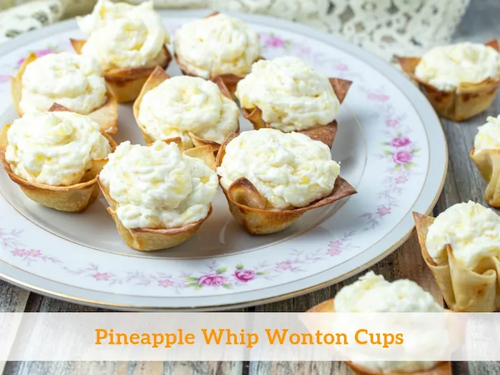 Pineapple Whip Wonton Cups Recipe
