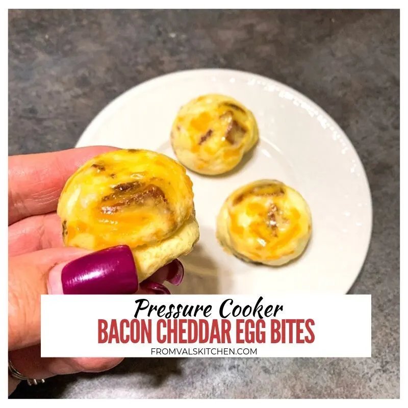 Gluten-free Pressure Cooker Bacon Cheddar Egg Bites Recipe From Val's Kitchen