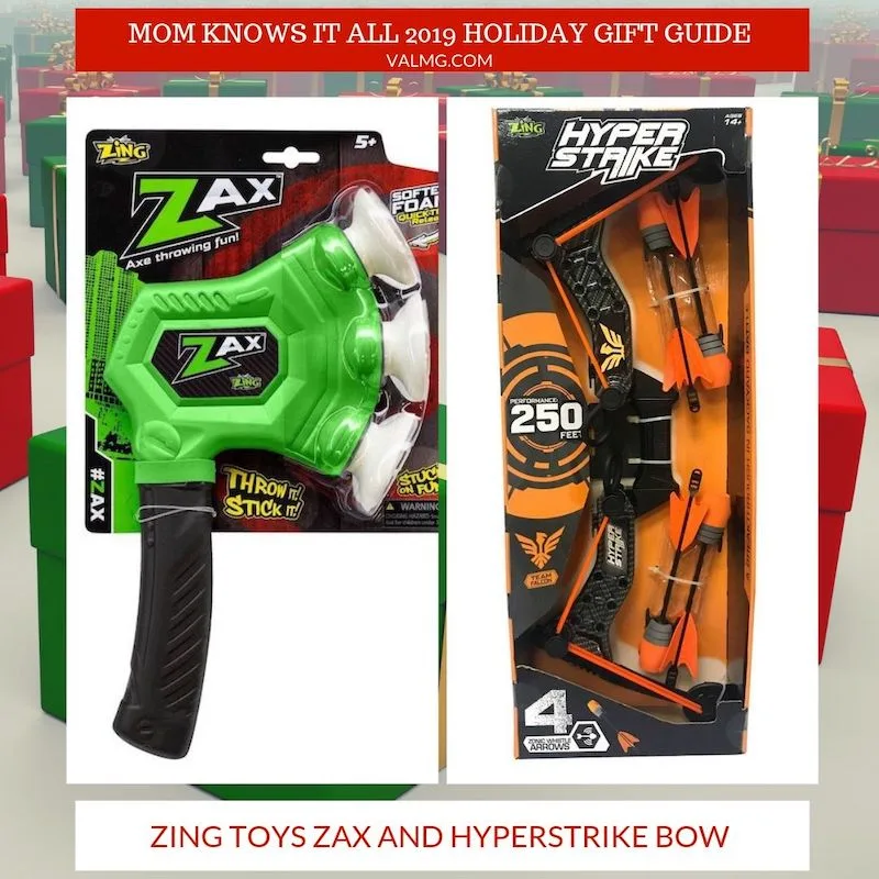 Mom Knows It All 2019 HOLIDAY GIFT GUIDE - Zing Toys Zax And Hyperstrike Bow