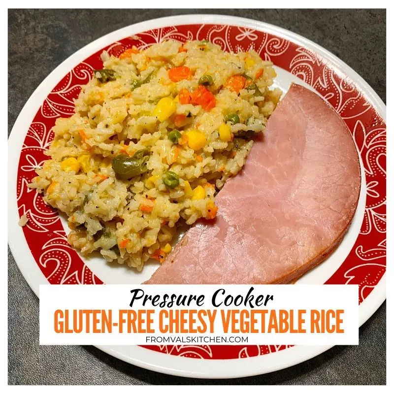 Pressure Cooker Cheesy Vegetable Rice Recipe From Val's Kitchen