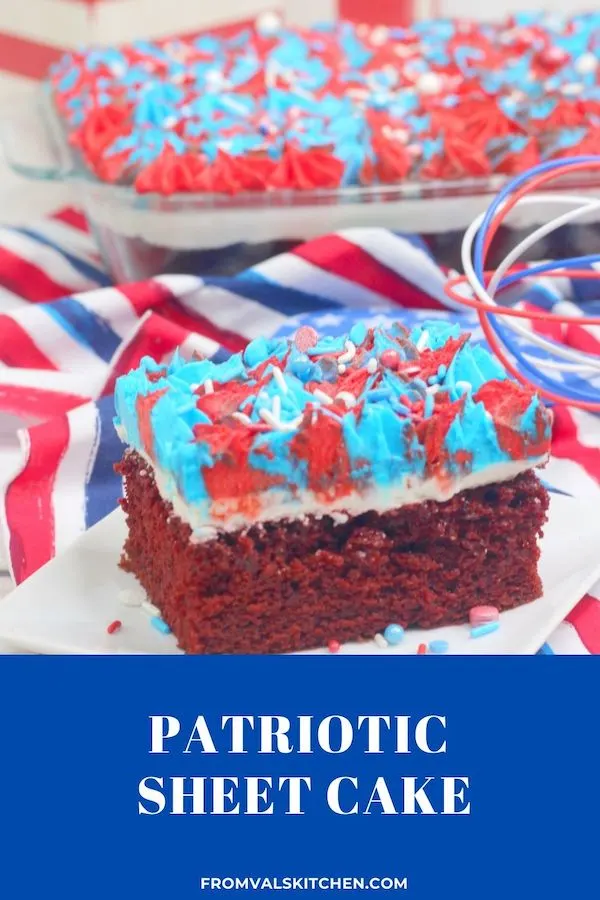 Patriotic Sheet Cake Recipe From Val's Kitchen