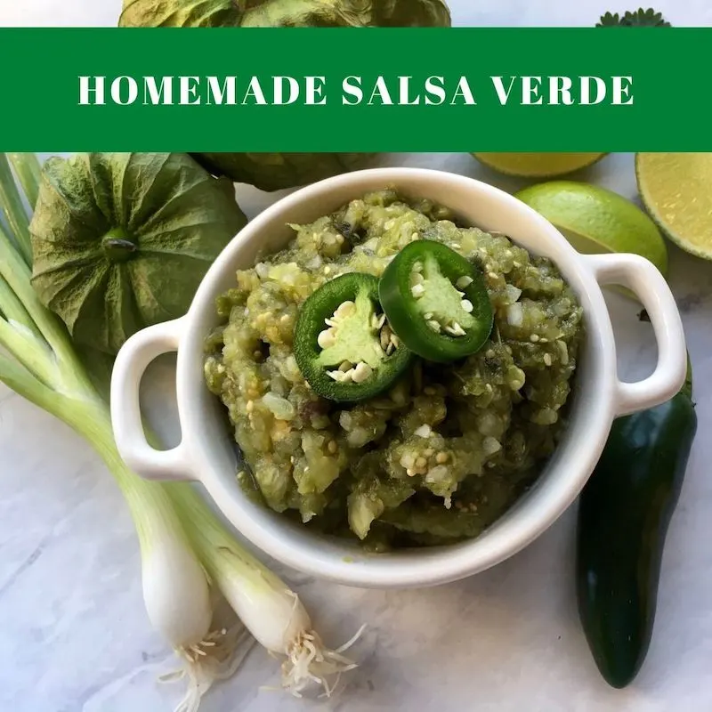 Homemade Salsa Verde Recipe (Tomatillo Salsa)