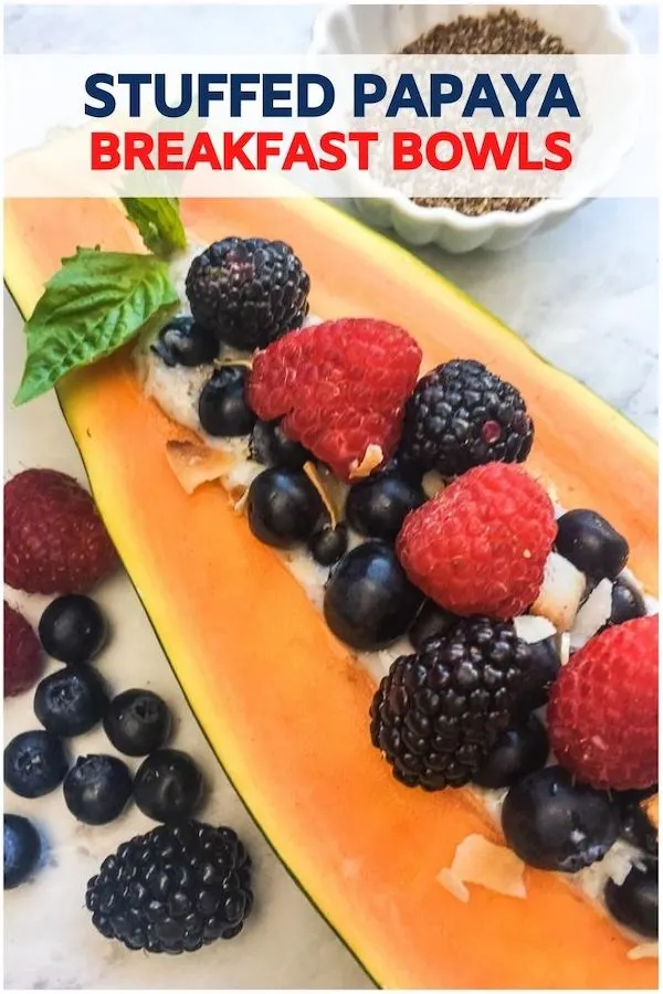 Stuffed Papaya Breakfast Bowls Recipe