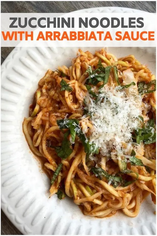 Zucchini Noodles with Arrabbiata Sauce Recipe