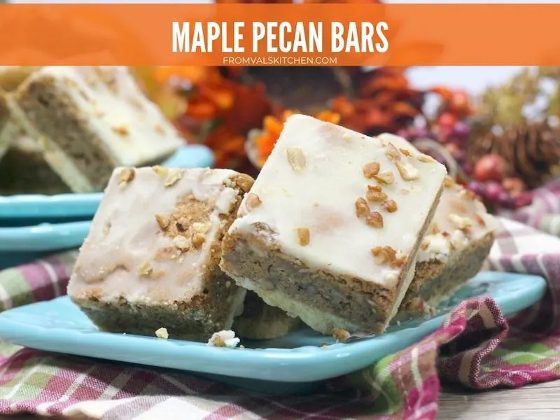 Maple Pecan Bars Recipe From Val's Kitchen