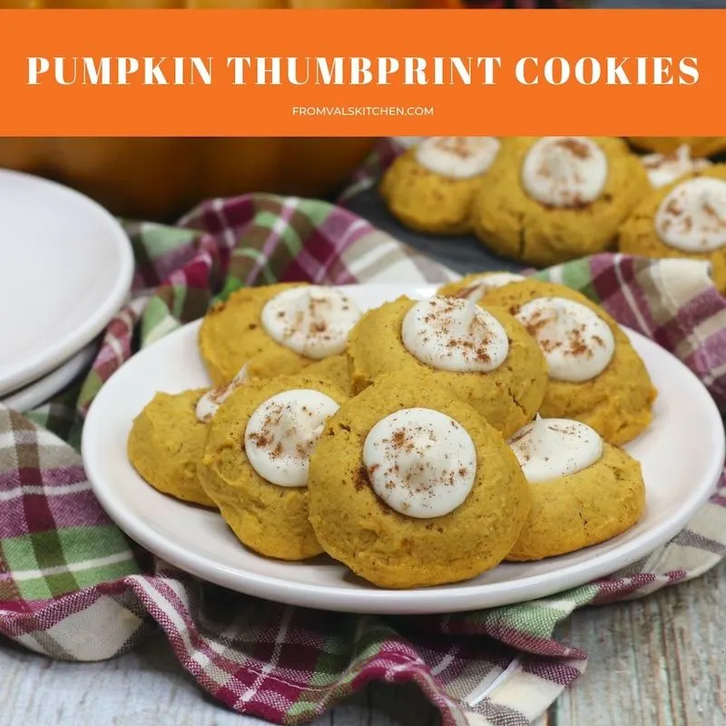 Pumpkin Thumbprint Cookies Recipe From Val's Kitchen