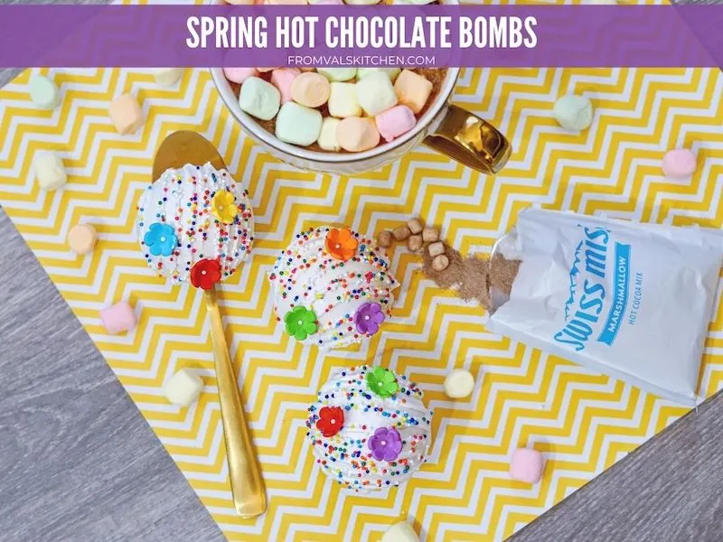 Spring Hot Chocolate Bombs