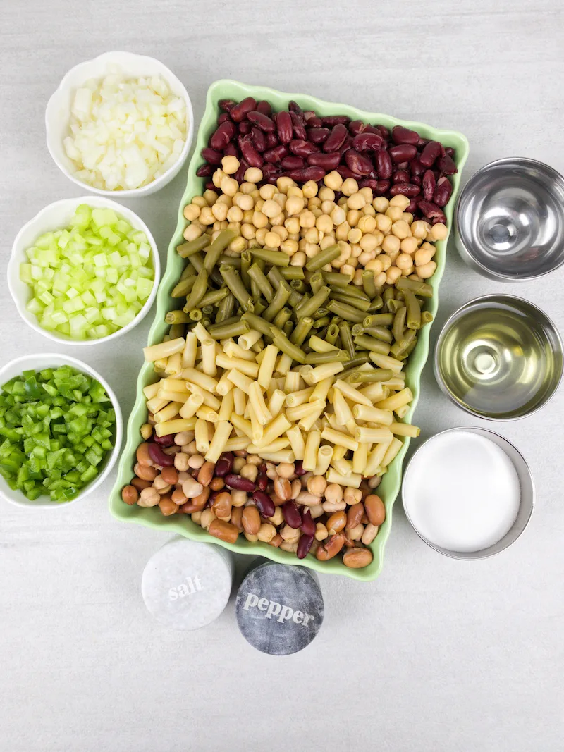 Easy Mixed Bean Salad Recipe From Val's Kitchen