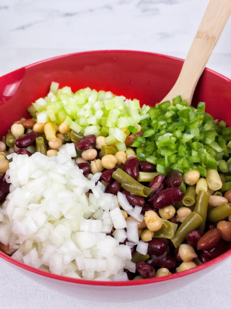 Easy Mixed Bean Salad Recipe From Val's Kitchen