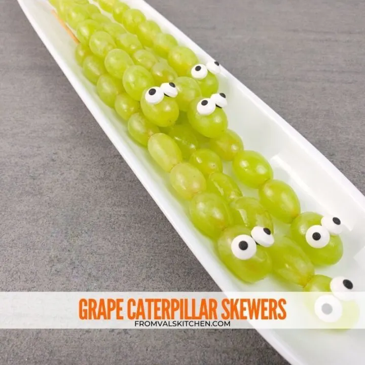 Grape Caterpillar Skewers