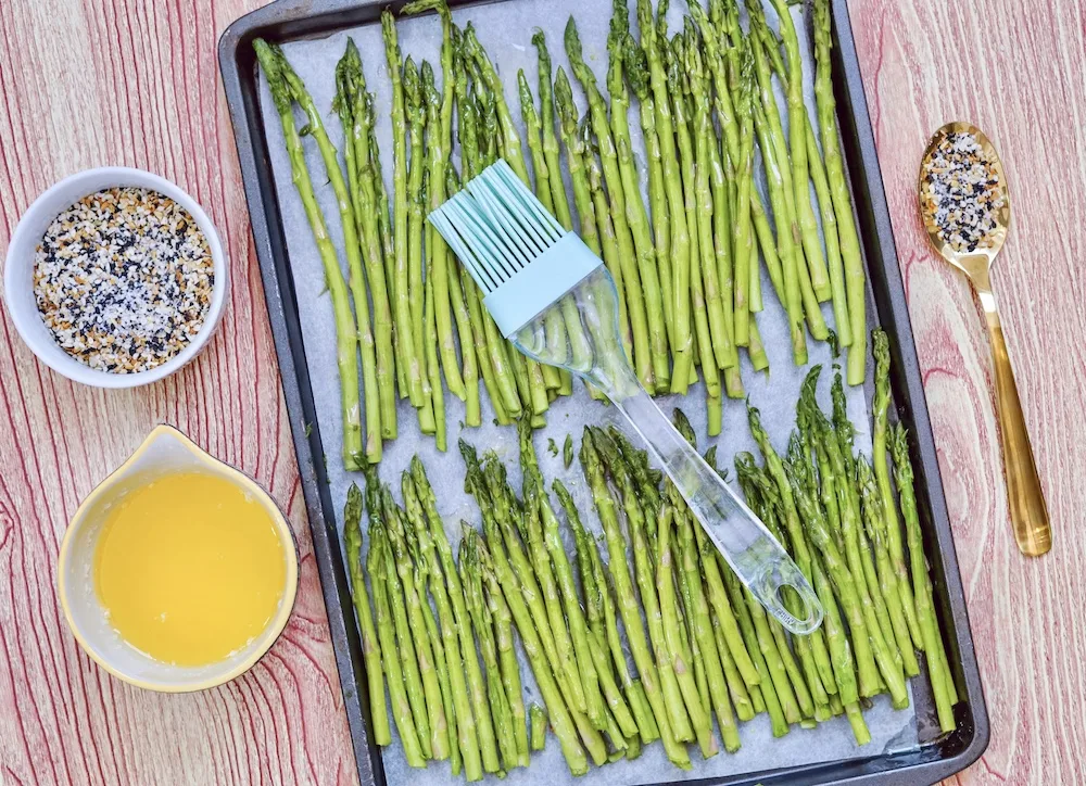 Sheet Pan Everything Asparagus Recipe From Val's Kitchen