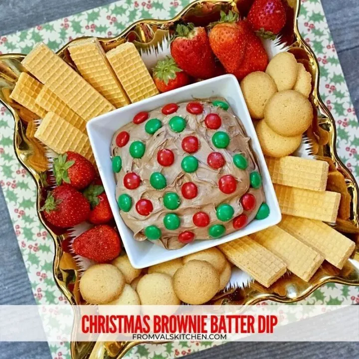 Christmas Brownie Batter Dip