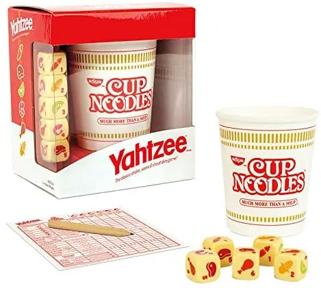 2021 Holiday Gift Guide - USAOPOLY Yahtzee Cup Noodles