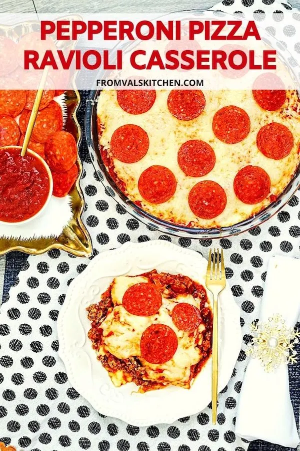 Pepperoni Pizza Ravioli Casserole Recipe