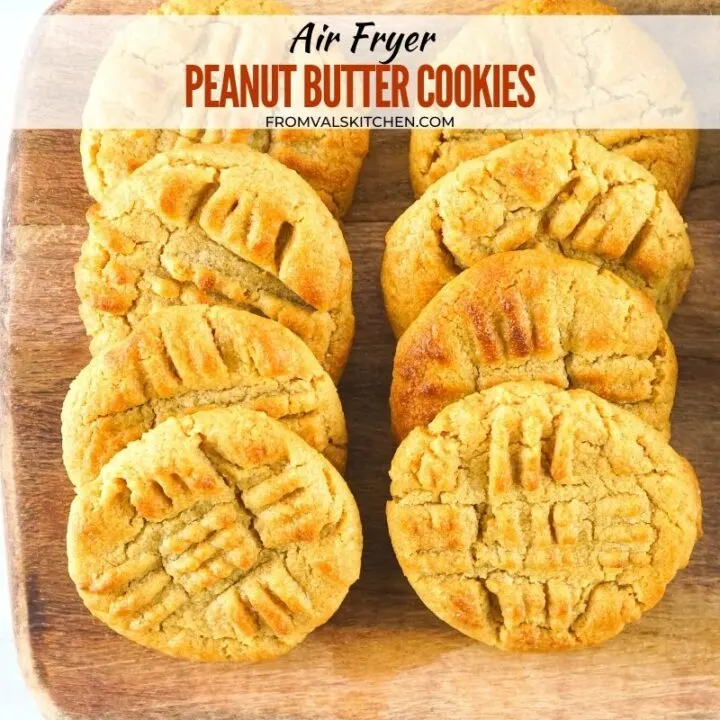Air Fryer Peanut Butter Cookies